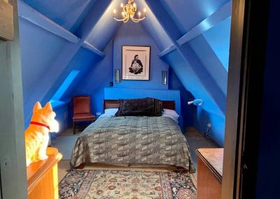 Kimsbury Farm blue bedroom